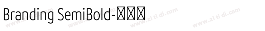 Branding SemiBold字体转换
